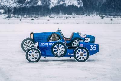 Bugatti builds an adorable Ice Spec Bugatti Baby II for the GP Ice Race in Zell am See