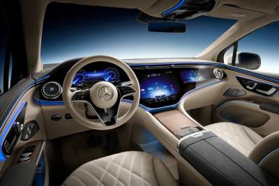 Mercedes-Benz reveals the interior of the upcoming EQS SUV