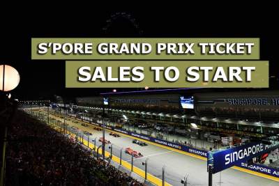 Tickets sales to start on 13 April 2022 for Singapore Formula One Grand Prix