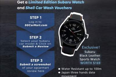 Send in a review of your Subaru and win a watch from Subaru Asia