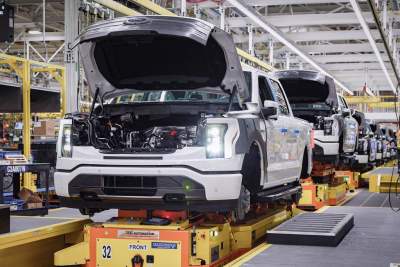 Ford starts series production of all electric F-150 Lightning truck