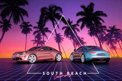 You can now have you Alpine A110 in Miami colours