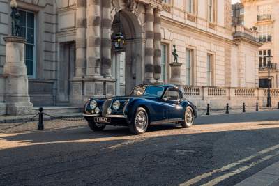 Lunaz reveals restored Jaguar XK120 with a leather-free interior