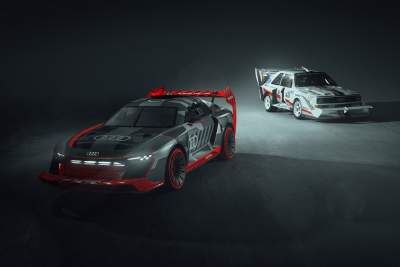 Legendary Audi Sport Quattro S1 comes back in electrified, Hoonitron form