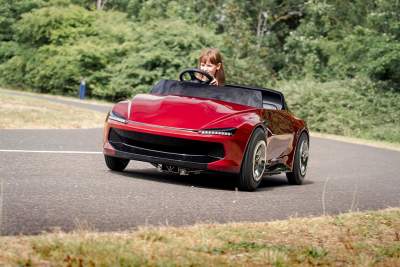 A scaled down EV sports car aims to save lives and inspire a new generation of drivers