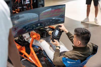 Race to win at the McLaren Singapore showroom