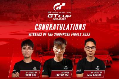 Singapore's Toyota Gazoo Racing GT Cup 2022 has named its three winners