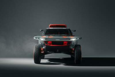Audi has unveiled its desert conquering RS Q e-tron E2 rally car