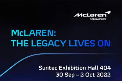 McLaren to showcase lineup of vehicles at Suntec Convention Centre