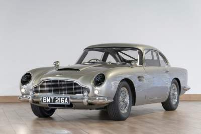 Aston Martin DB5 stunt car raises millions at a charity auction