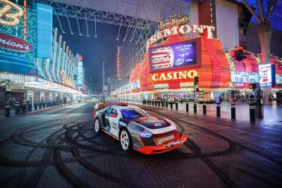Ken Block and the Audi S1 electrify Las Vegas