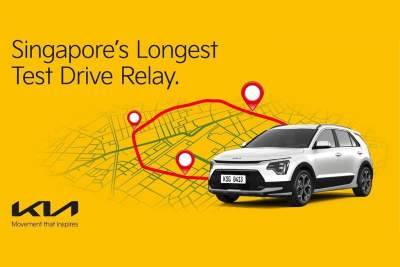 Kia gears up for Singapore's longest test drive relay