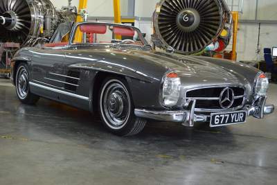 Hilton & Moss reveals restored Mercedes-Benz 300SL Roadster