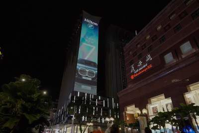 BMW captivates with highest digital billboard in Orchard Road