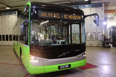 The new fully electric Volvo BZL-SC Neustar City bus makes its local debut