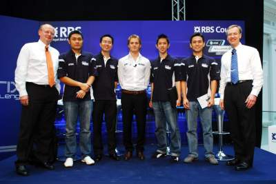 Singaporean beats F1 racer Nico Rosberg, at the wheel
