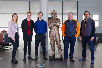 Bruce McLaren engineering scholars follow in company founder's footsteps