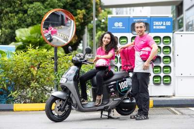 Foodpanda, Cycle & Carriage, and Gogoro launch battery swapping pilot in Singapore