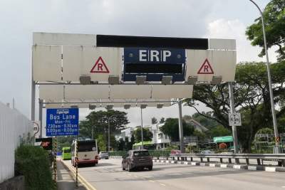 ERP rates to go up by $1.00 at seven locations come 3 April 2023
