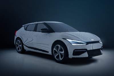 Kia builds 1:1 scale model of the EV6 with LEGO