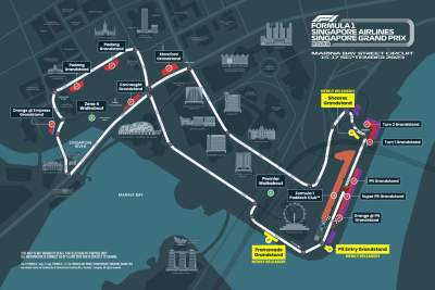 Two new grandstands and new tickets available for Singapore GP