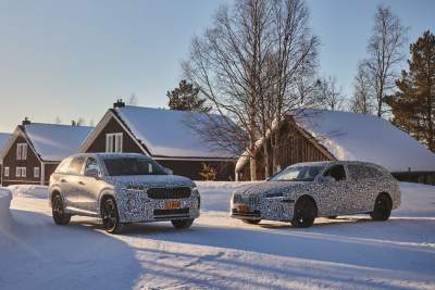 New Skoda Kodiaq and Superb complete winter testing