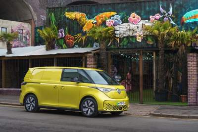 Volkswagen ID. Buzz Cargo takes on festival van role ahead of Eurovision contest