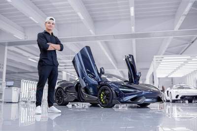 Watch Lando Norris collect his own McLaren 765LT Spider