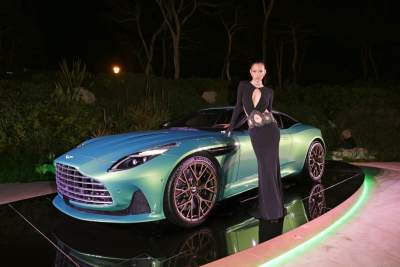 Aston Martin DB12 unveiled at Cannes Film Festival