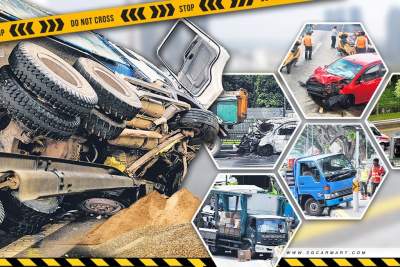 Be careful around trucks - they can squash you like an ant
