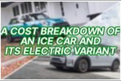 Comparing costs between an ICE car and its electric variant