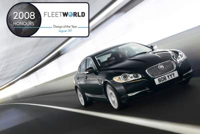 Jaguar XF "Design of the year editor's award" in 2008 Fleet World Honours