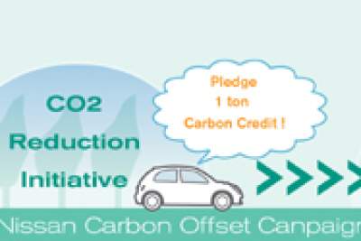 Nissan first to introduce Carbon Offset customer campaign to Japan