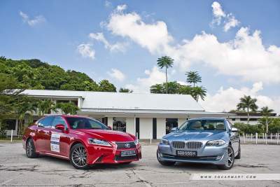 BMW ActiveHybrid 5 (A) vs Lexus GS450h Hybrid 3.5 F Sport (A)