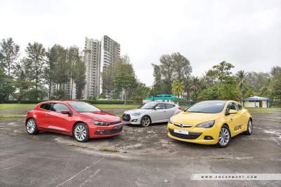 Veloster 1.6 GDI Turbo (A) vs Astra GTC 1.6 (A) vs Scirocco 1.4 (A)