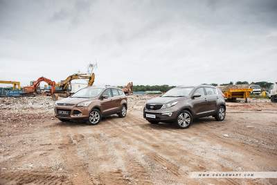 Ford Kuga 1.6 Titanium (A) vs Kia Sportage 2.0 (A)