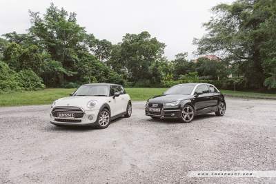 Audi A1 1.4 TFSI [122bhp] (A) vs MINI Cooper 2014 1.5 (A)