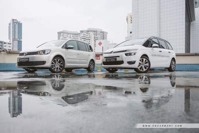 Grvs C4 Picasso 1.6 e-HDi INTENSIVE (A) vs Touran Diesel 1.6 TDI (A)