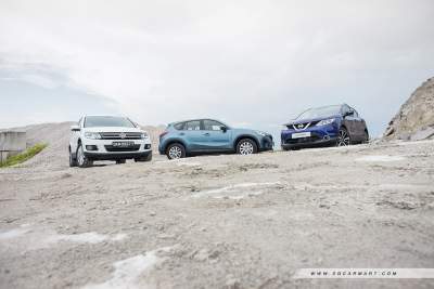 CX-5 2.0 (A) vs Qashqai 2.0 Premium (A) vs Tiguan 1.4 TSI (A)