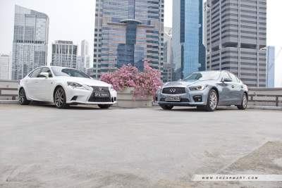 Infiniti Q50 2.0T Sport (A) vs Lexus IS250 2.5 F Sport (A)