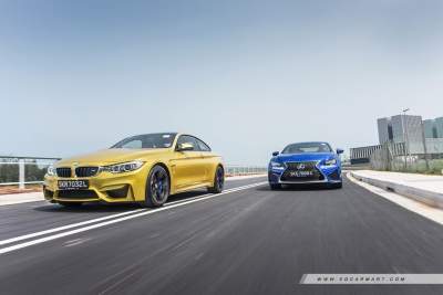 BMW M Series M4 Coupe 3.0 (A) vs Lexus RC F 5.0 V8 (A)