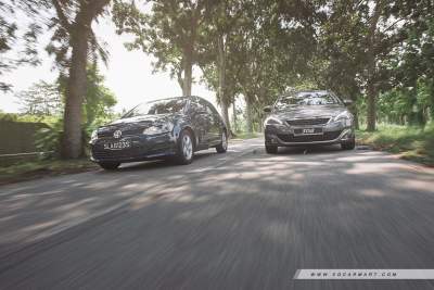Peugeot 308 1.2 (A) vs Volkswagen Golf 1.2 (A)