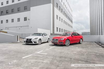 Audi A4 2.0 TFSI S-tronic Design vs Lexus IS Turbo IS200t 2.0 Executive