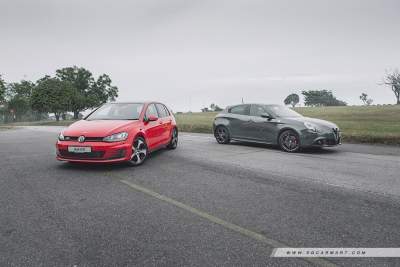Alfa Romeo Giulietta 1.8 Quadrifoglio Verde Turbo vs Volkswagen Golf GTI