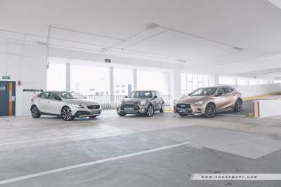 Infiniti Q30 vs MINI Cooper S Clubman 2.0 vs Volvo V40 Cross Country