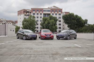 Ford Focus Hatchback vs Nissan Pulsar vs Peugeot 308