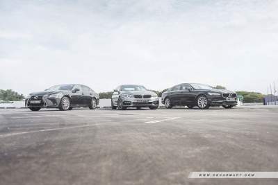 BMW 5 Series Sedan 530i vs Lexus GS Turbo GS200t vs Volvo S90 T5