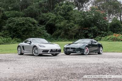Jaguar F-TYPE Coupe 2.0 vs Porsche 718 Cayman PDK 2.0