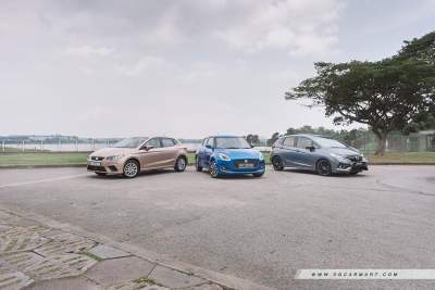 Honda Jazz 1.5 RS vs Seat Ibiza 1.0 EcoTSI DSG vs Suzuki Swift 1.0