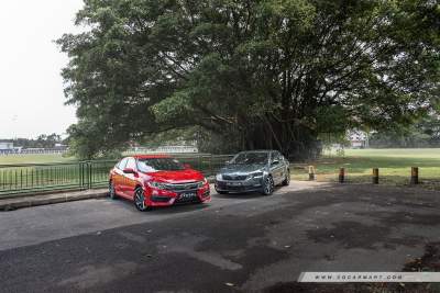 Honda Civic 1.6 i-VTEC LX (A) vs Skoda Octavia 1.0 TSI Ambition Plus (A)